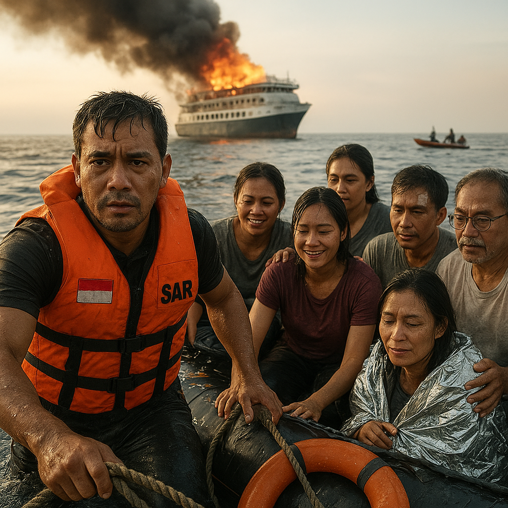 Heroisme di Laut Lepas: Bambang Susilo Bertahan 4 Jam dan Menyelamatkan 6 Penumpang Saat Kapal Terbakar