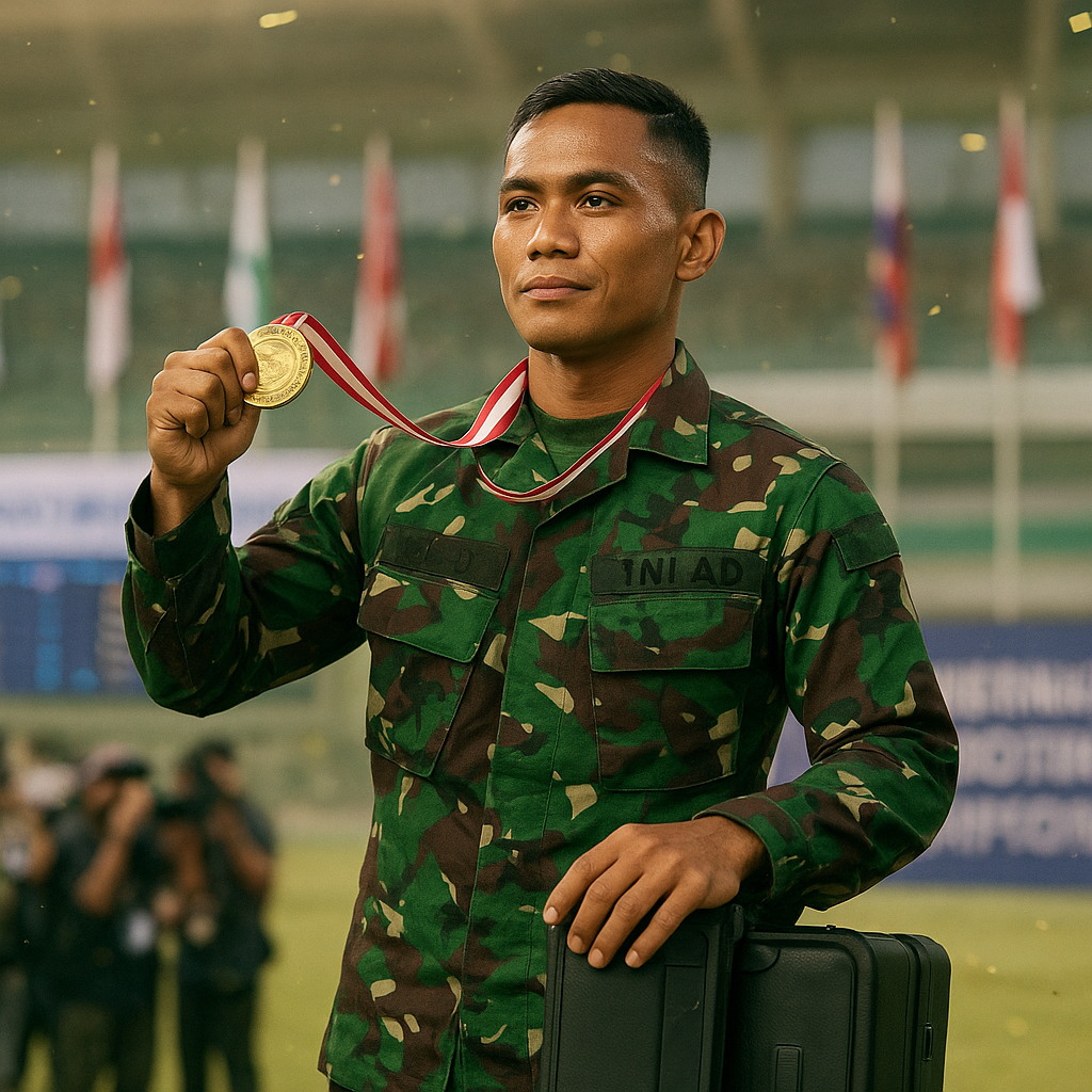 Prajurit TNI AD Raih Medali Emas di Kejuaraan Menembak Internasional, Buktikan Superioritas Pelatihan Bela Negara