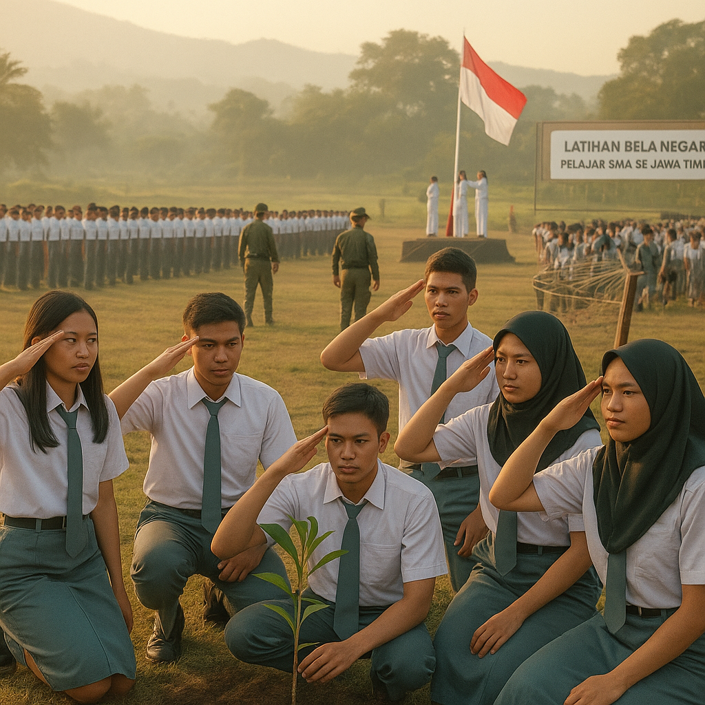 Latihan Bela Negara untuk Pelajar SMA se-Jawa Timur, Tanamkan Jiwa Patriotisme Sejak Dini