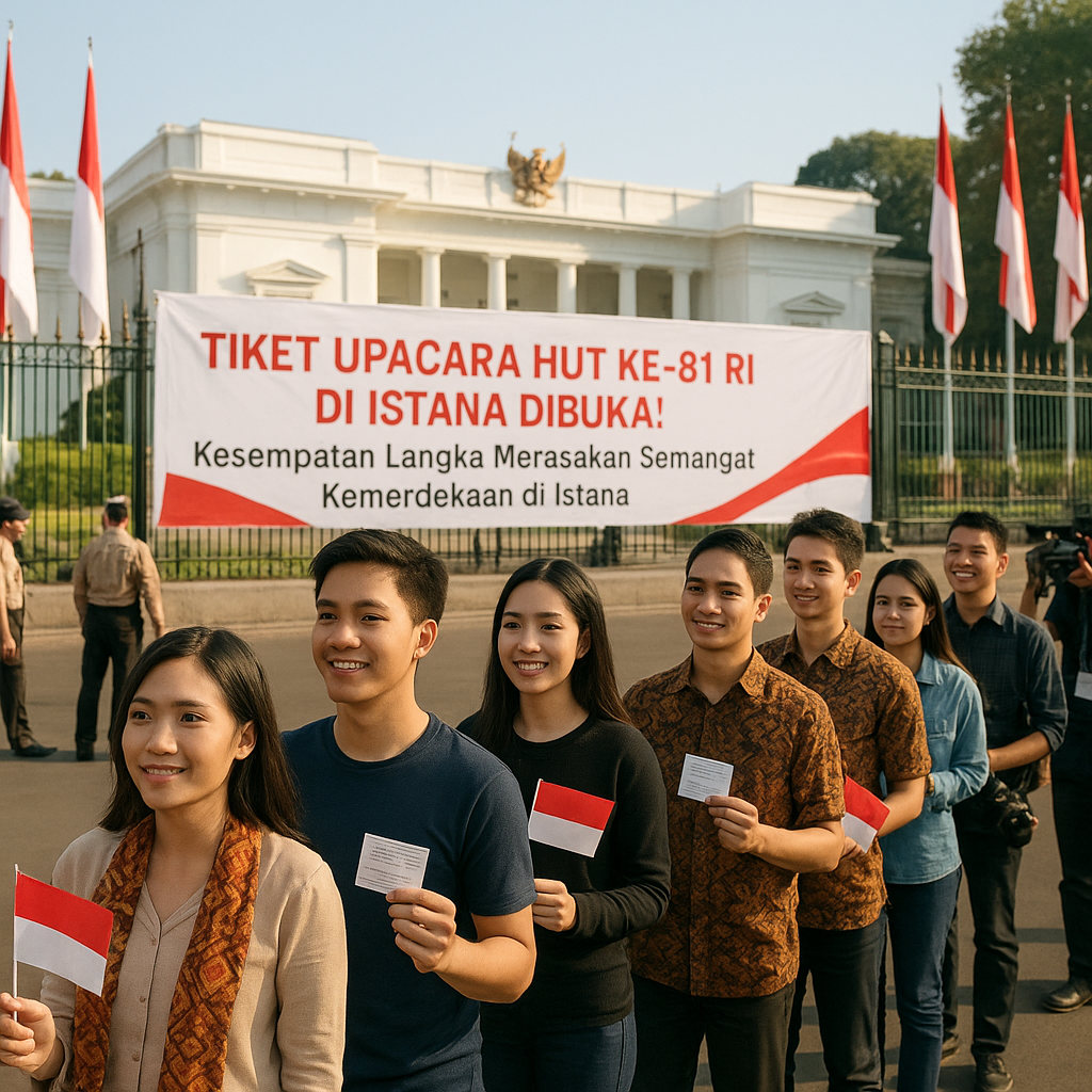 War Tiket Upacara HUT ke-81 RI di Istana Dibuka! Kesempatan Langka Merasakan Semangat Kemerdekaan di Istana