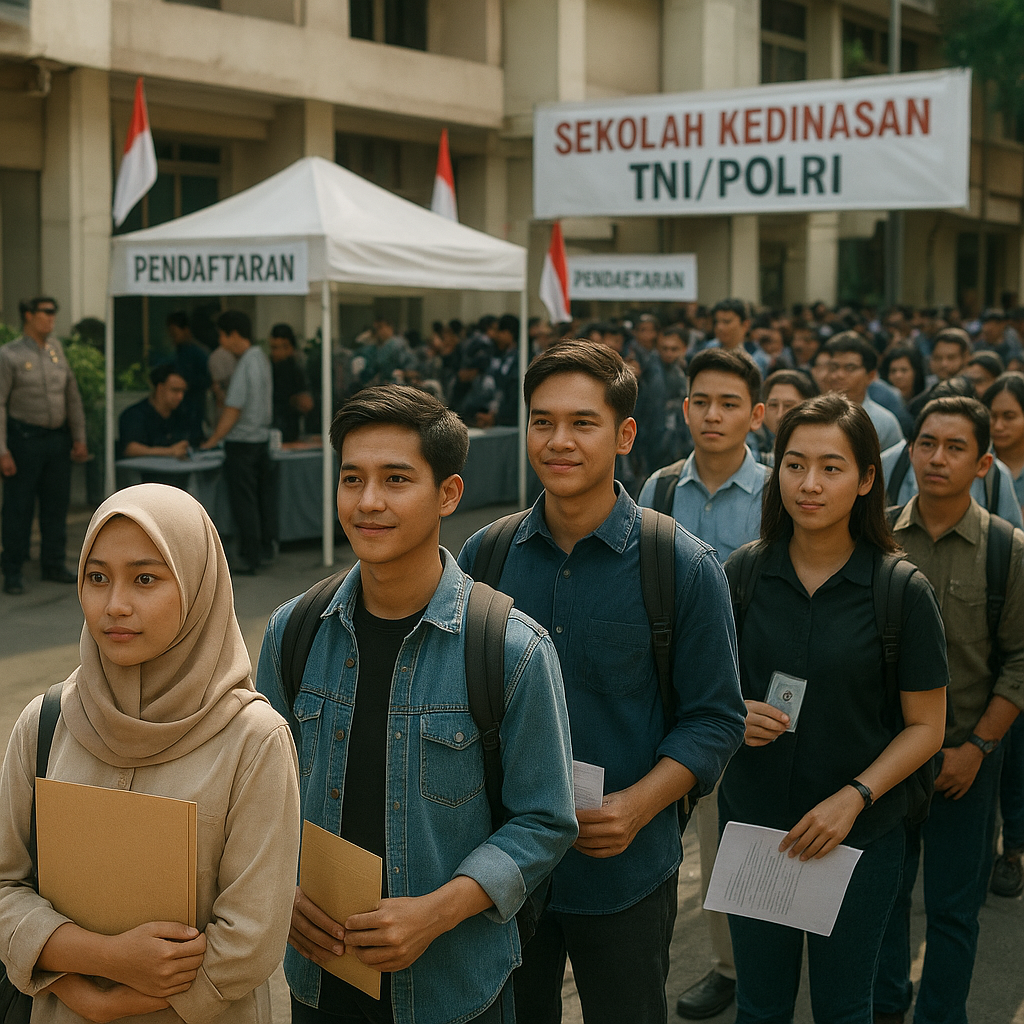 Jelang Pembukaan, Pendaftaran Sekolah Kedinasan TNI/Polri Dibanjiri Ribuan Pemuda Berprestasi