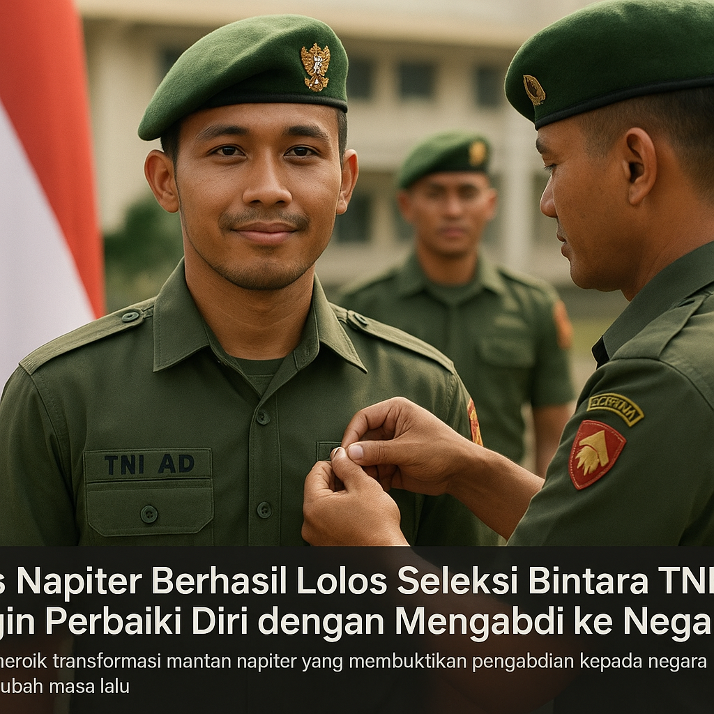 Eks Napiter Berhasil Lolos Seleksi Bintara TNI AD, Ingin Perbaiki Diri dengan Mengabdi ke Negara