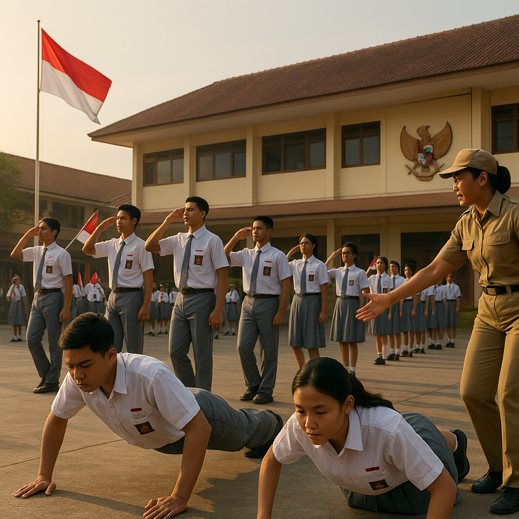 Siswa SMA Ikuti Pendidikan Bela Negara, Tanamkan Cinta Tanah Air Sejak Dini