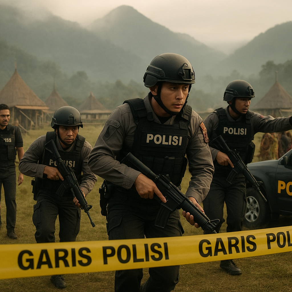 Tim Gabungan Polri Berburu Pelaku Penembakan di Festival Budaya Lembah Baliem, Jayawijaya
