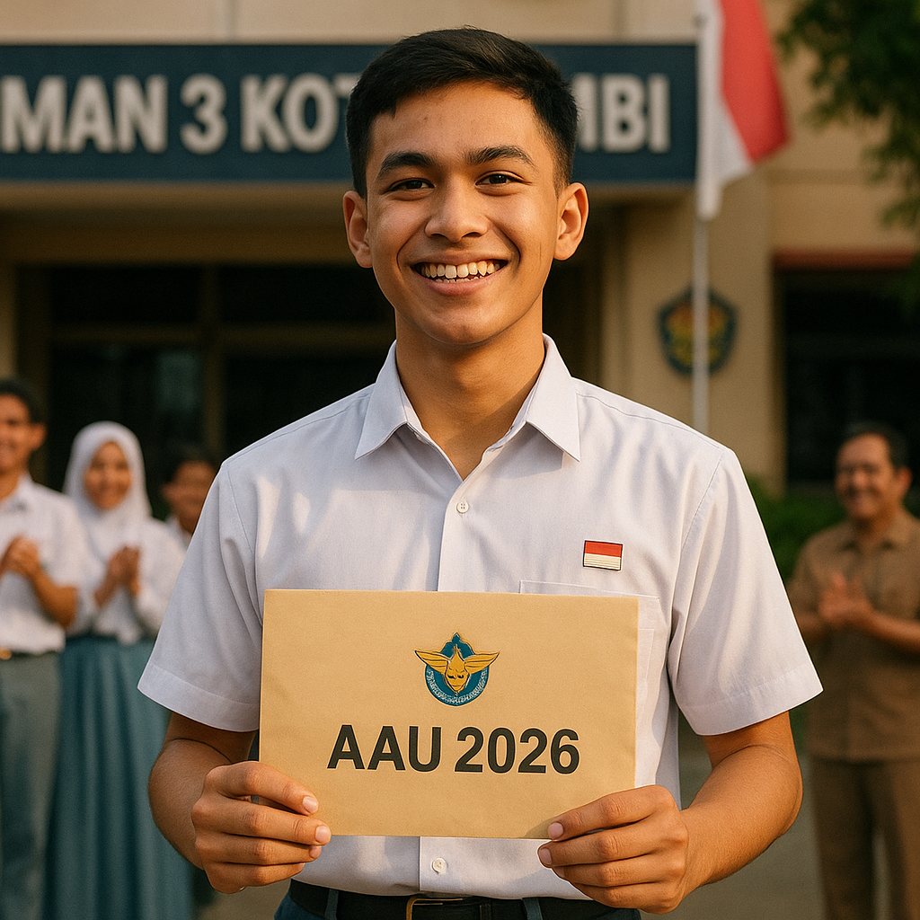 Kebanggaan Jambi: M. Raffi, Siswa SMAN 3 Lulus AAU 2026