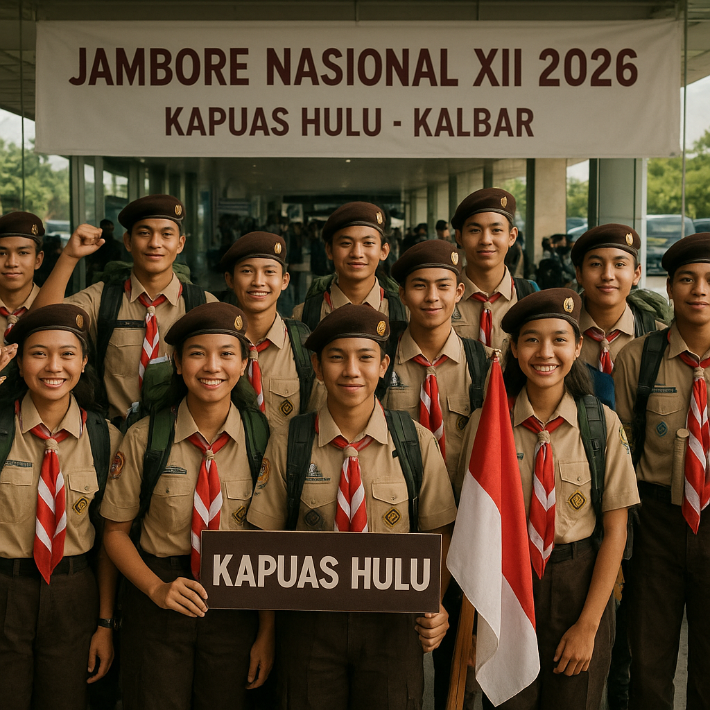 12 Pramuka Kapuas Hulu Dikirim ke Jamnas XII 2026 di Cibubur, Bawa Misi Harumkan Nama Kalbar