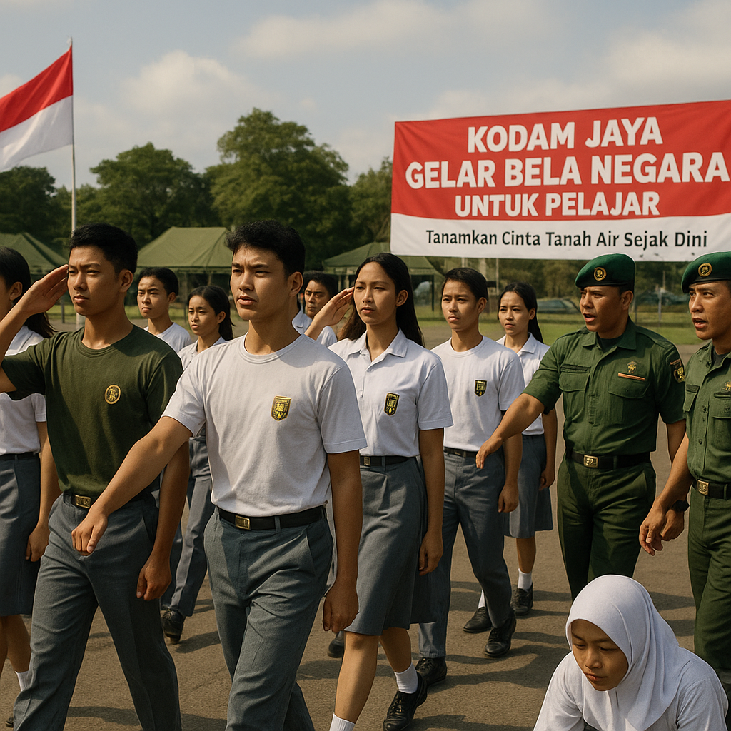 Kodam Jaya Gelar Bela Negara untuk Pelajar: Tanamkan Cinta Tanah Air Sejak Dini