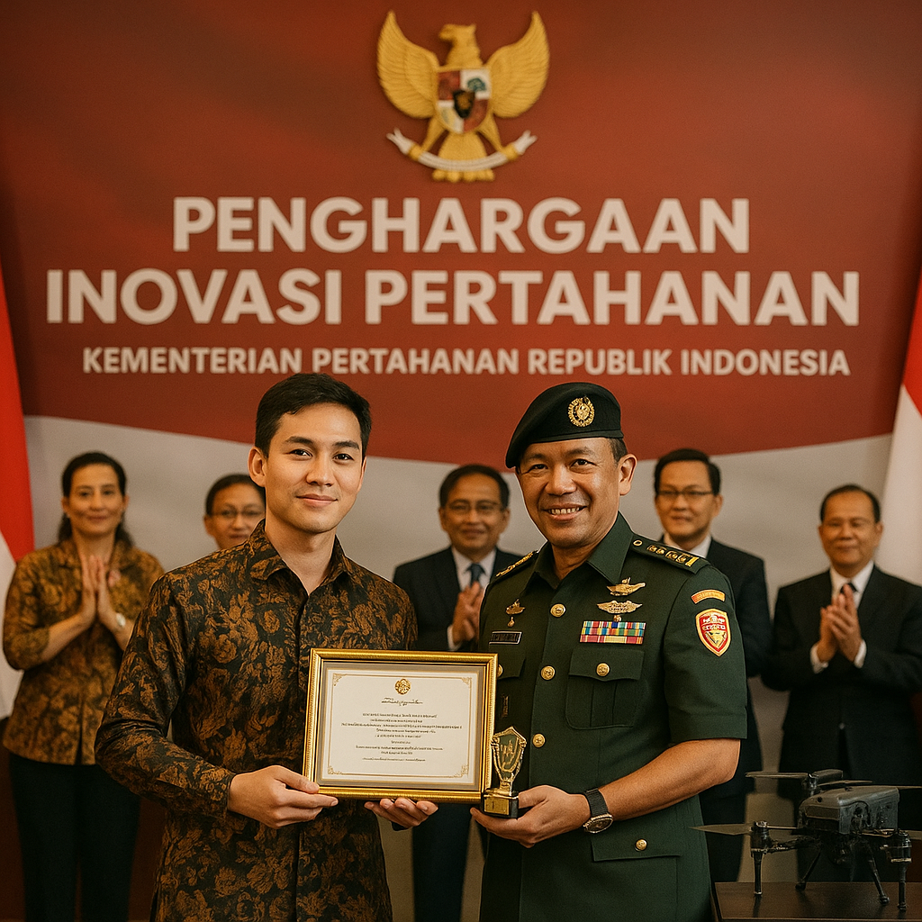 Pemuda Penemu Inovasi Teknologi Pertahanan Raih Penghargaan Kementerian Pertahanan