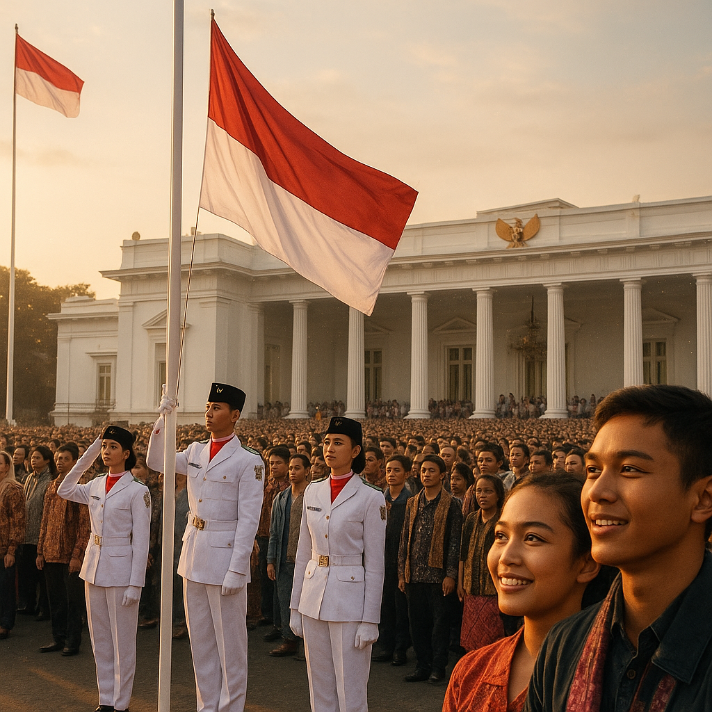 Peringatan Detik-Detik Proklamasi di Istana Merdeka: Semangat Patriotisme Menyala di Hati Pemuda