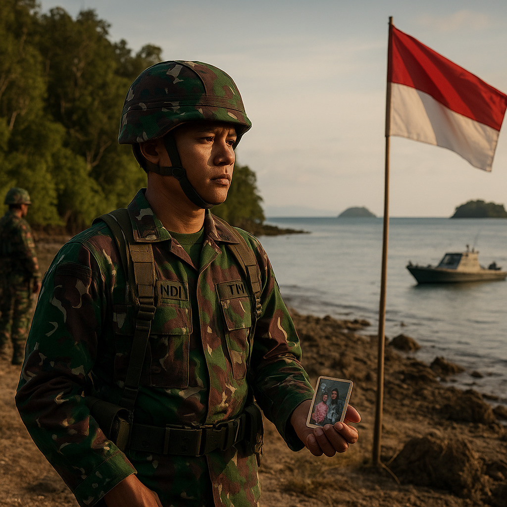 Prajurit TNI Rela Bertugas di Perbatasan Terpencil Demi Kedaulatan NKRI