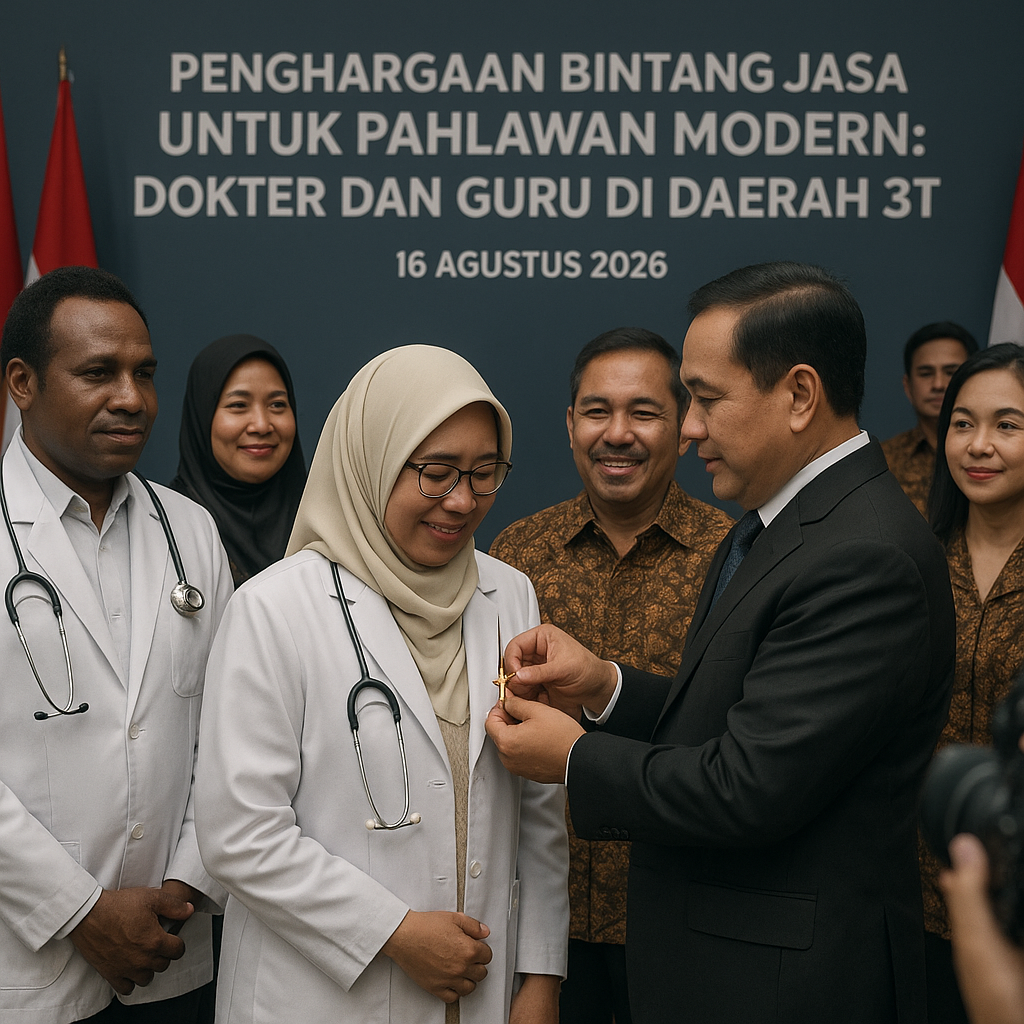 Penghargaan Bintang Jasa untuk Pahlawan Modern: Dokter dan Guru di Daerah 3T