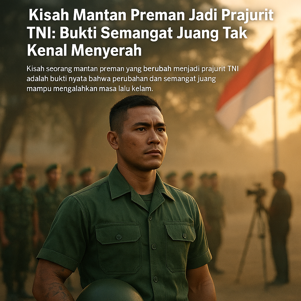 Kisah Mantan Preman Jadi Prajurit TNI: Bukti Semangat Juang Tak Kenal Menyerah