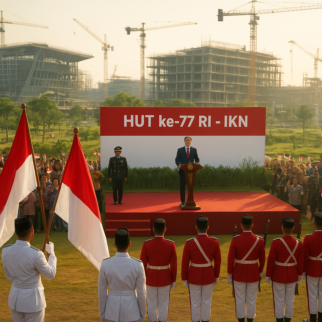 Upacara HUT ke-77 RI di IKN: Semangat Patriotisme Berkobar di Tengah Pembangunan Ibu Kota Baru
