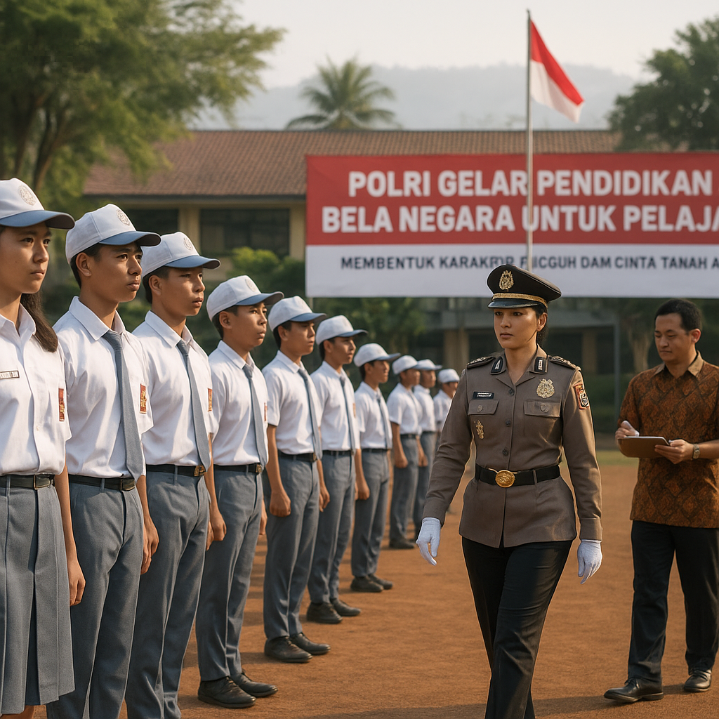 Polri Gelar Pendidikan Bela Negara untuk Pelajar: Membentuk Karakter Tangguh dan Cinta Tanah Air