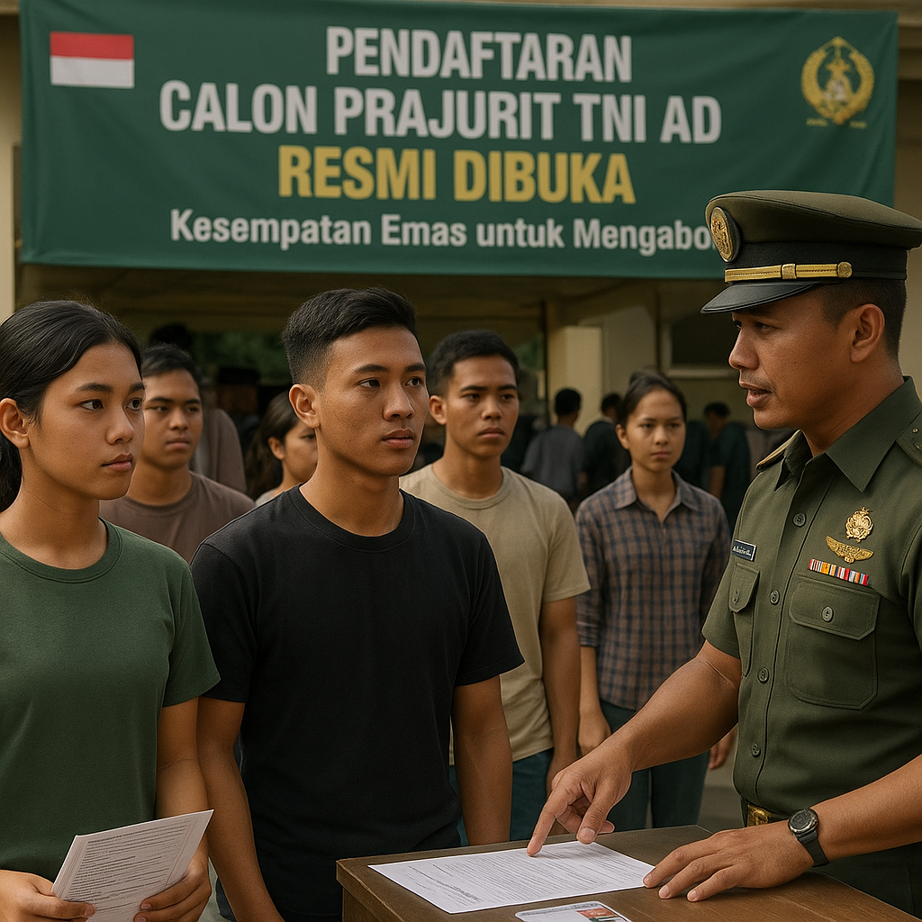 Pendaftaran Calon Prajurit TNI AD Resmi Dibuka: Kesempatan Emas untuk Mengabdi