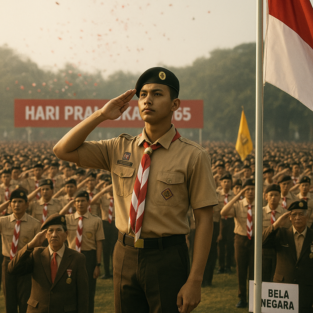 Upacara Hari Pramuka ke-65: Kobarkan Semangat Bela Negara di Kalangan Pemuda