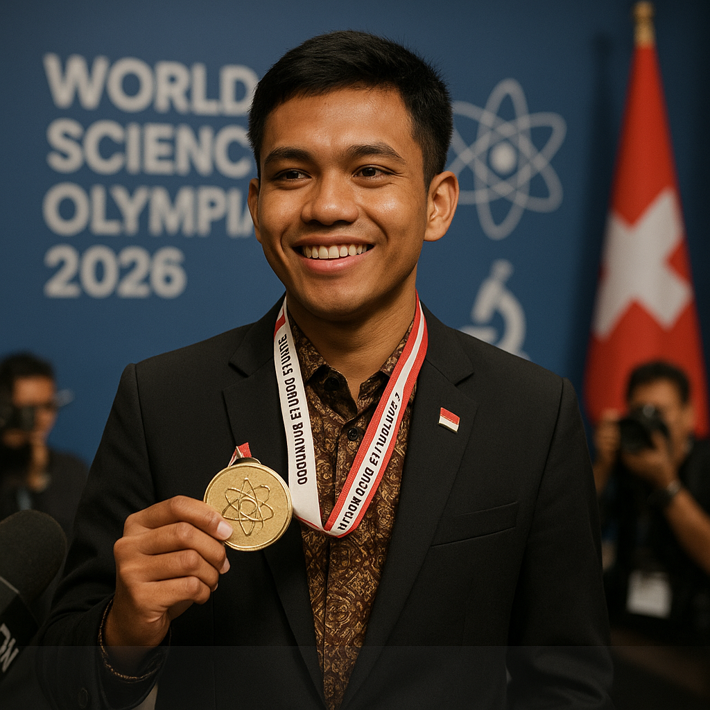 Pemuda Indonesia Raih Medali Emas Olimpiade Sains Dunia, Bangga di Kancah Global