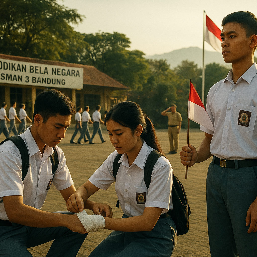 Pendidikan Bela Negara di SMAN 3 Bandung: Siswa Diajarkan Cinta Tanah Air Lewat Praktik Lapangan