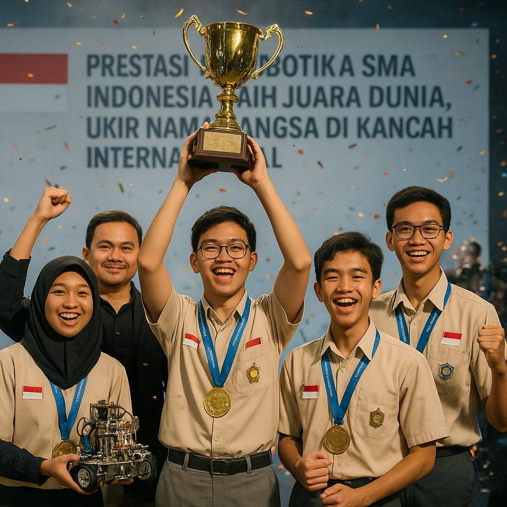Prestasi Tim Robotika SMA Indonesia Raih Juara Dunia, Ukir Nama Bangsa di Kancah Internasional