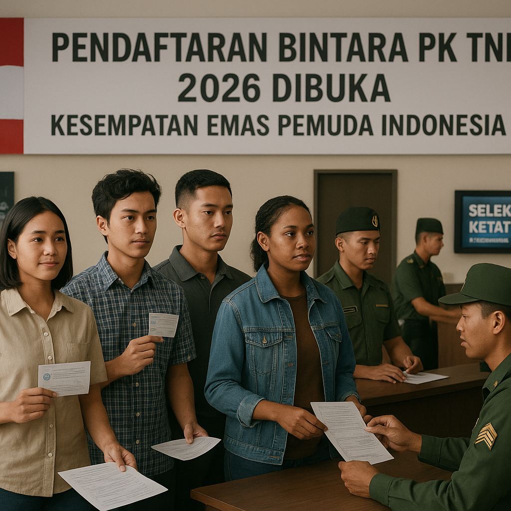Pendaftaran Bintara PK TNI AD 2026 Dibuka, Kesempatan Emas Pemuda Indonesia