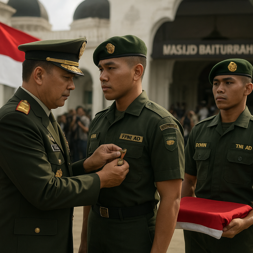 Panglima TNI Beri Penghargaan Istimewa Atas Aksi Heroik Dua Prajurit TNI di Masjid Baiturrahman