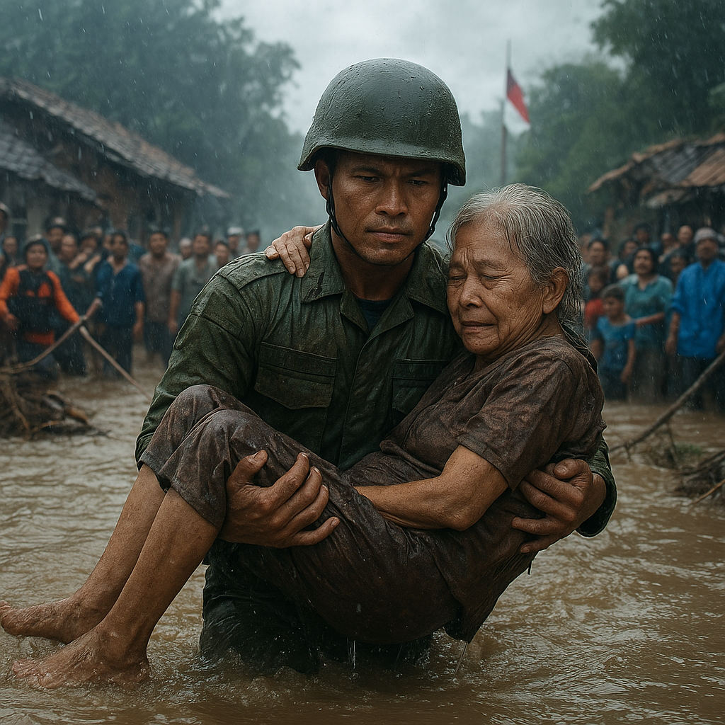 Kisah Heroik Prajurit TNI yang Rela Korbankan Nyawa Demi Selamatkan Warga di Tengah Bencana