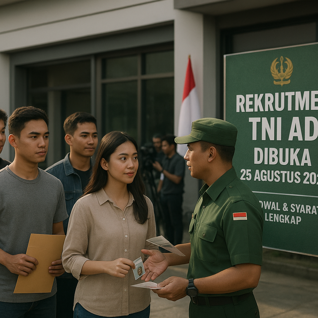 Rekrutmen TNI AD Dibuka 25 Agustus, Jadwal dan Syarat Lengkap