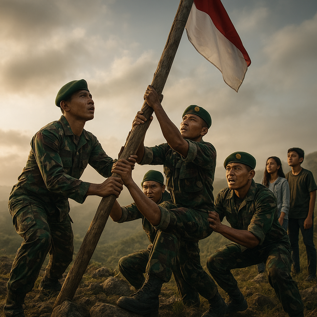 Pengorbanan Puncak Deleng: Prajurit Yogya Angkat Tiang 16 Meter di Medan Terjal untuk Merah Putih