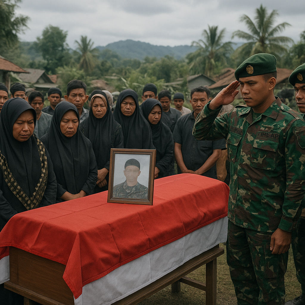 Pratu Rizki Kurniawan Gugur di Papua, Warga Sungai Gayo Lumpo Pessel Berduka