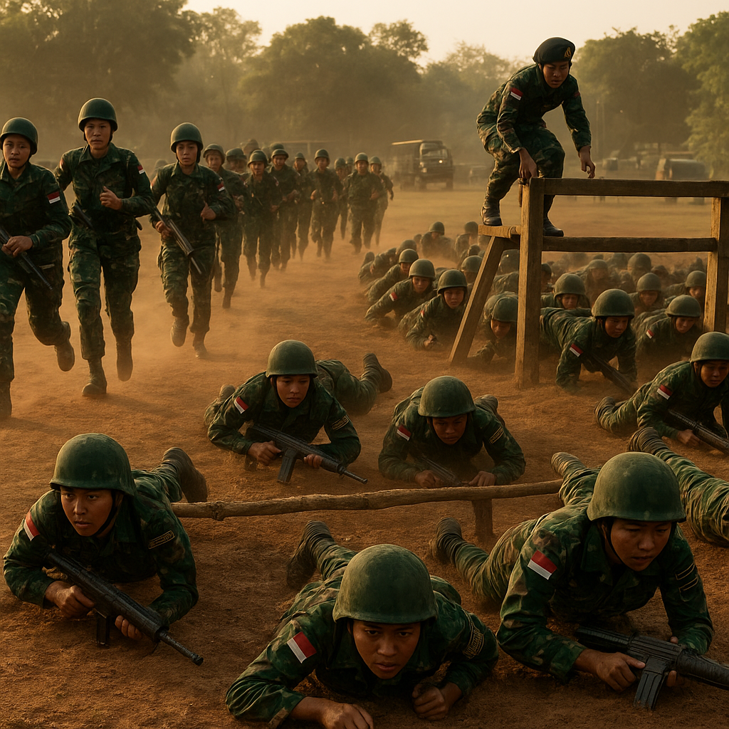 Korps Wanita TNI (Kowad) Cetak Rekor: 200 Prajurit Wanita Ikut Latihan Tempur Ekstrem