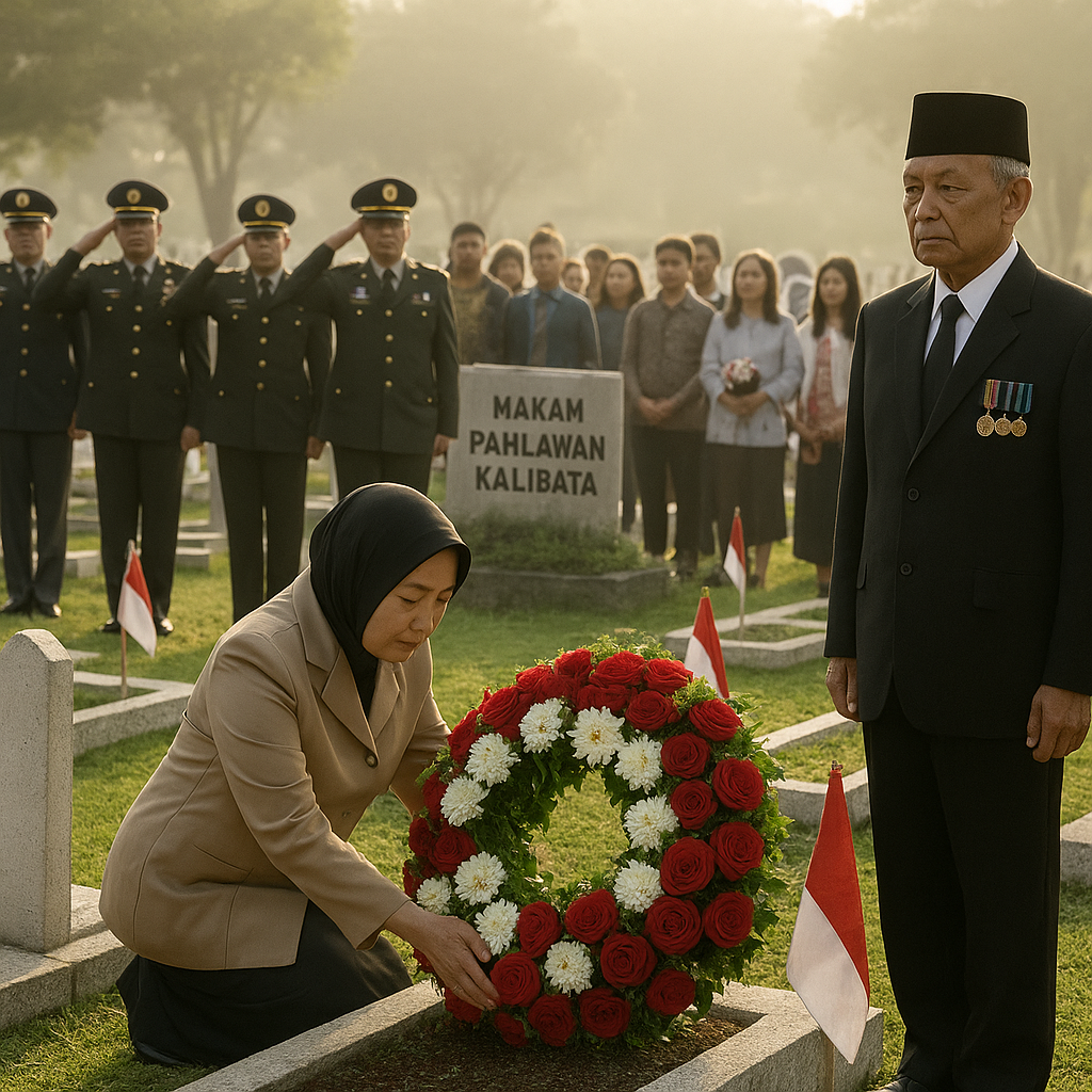 Upacara Peringatan Hari Pahlawan di Makam Pahlawan Kalibata, Mengenang Jasa Para Pejuang