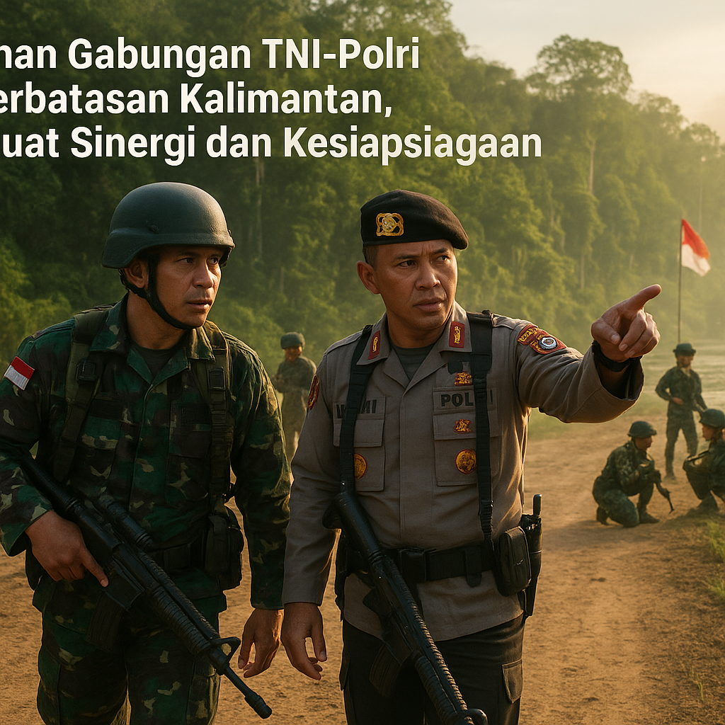 Latihan Gabungan TNI-Polri di Perbatasan Kalimantan, Perkuat Sinergi dan Kesiapsiagaan