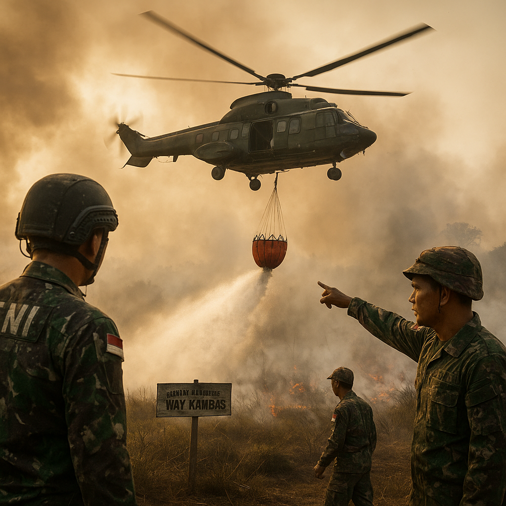 Mengenal Tim Alfa TNI: Pasukan Lintas Udara yang Diterjunkan Padamkan Karhutla di Way Kambas