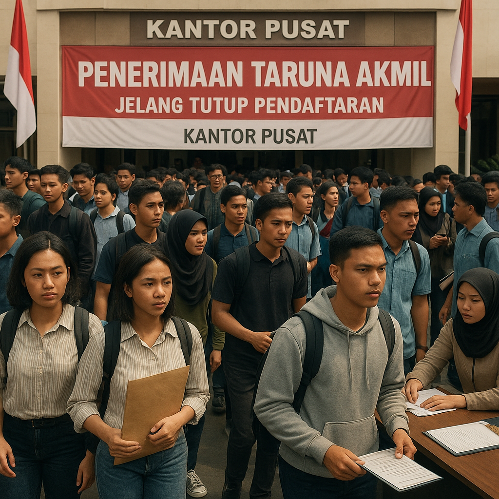 Jelang Tutup Pendaftaran, Semangat Calon Taruna Akmil Memenuhi Kantor Pusat