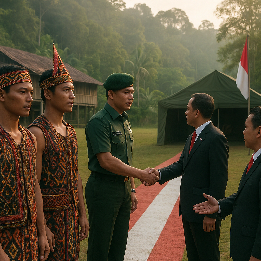 Presiden Perintahkan: Kembangkan Jalur Merah-Putih untuk Rekrutmen Putra Dayak Pedalaman ke TNI