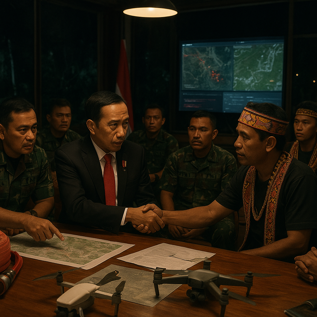 Rapat Malam di Hambalang: Komando Langsung Presiden untuk Dayak dan Penjagaan Hutan