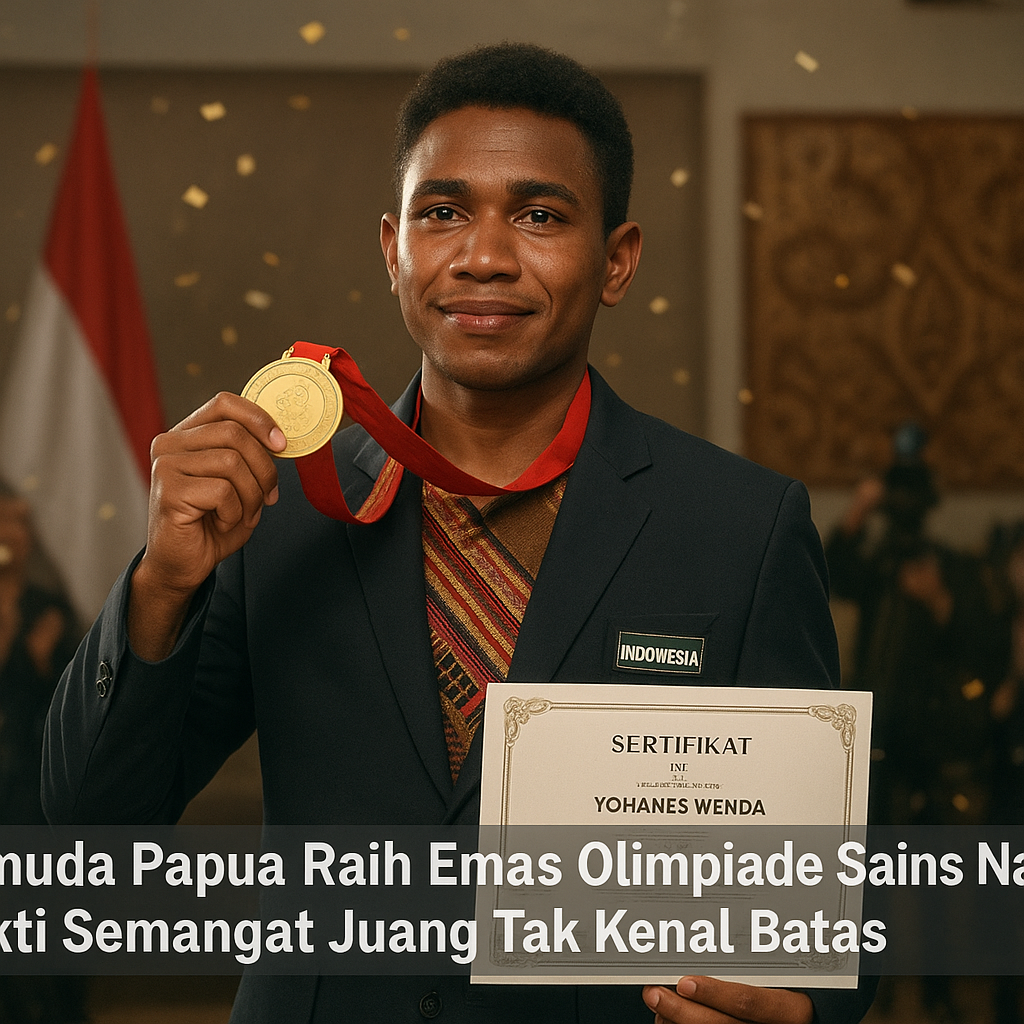 Pemuda Papua Raih Emas Olimpiade Sains Nasional, Bukti Semangat Juang Tak Kenal Batas