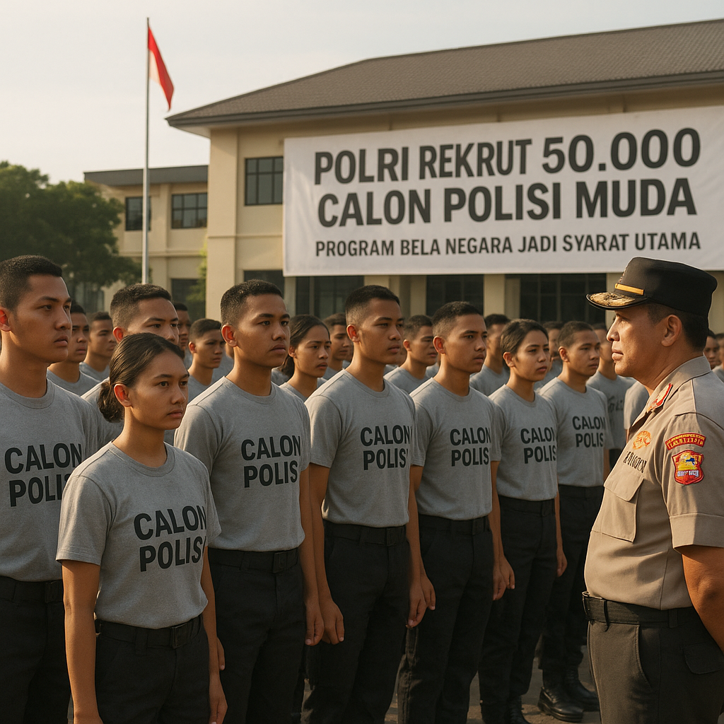 Polri Rekrut 50.000 Calon Polisi Muda, Program Bela Negara Jadi Syarat Utama