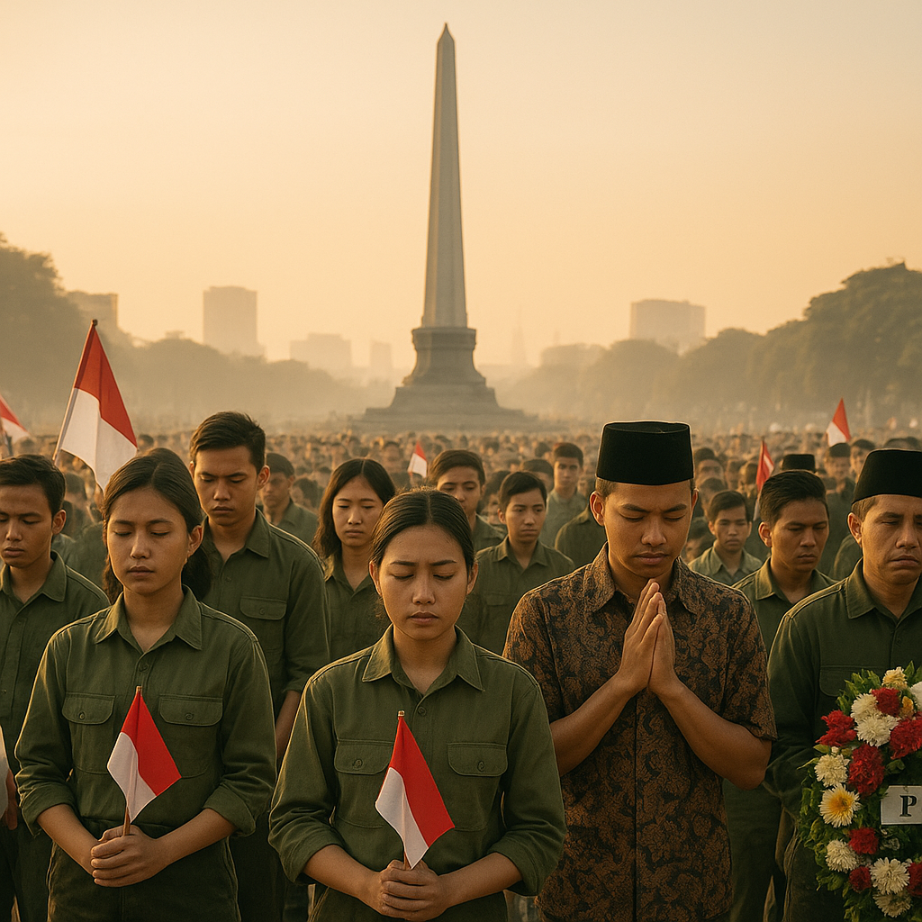 Napak Tilas Perjuangan di Surabaya, Ratusan Pemuda Ziarah ke Tugu Pahlawan