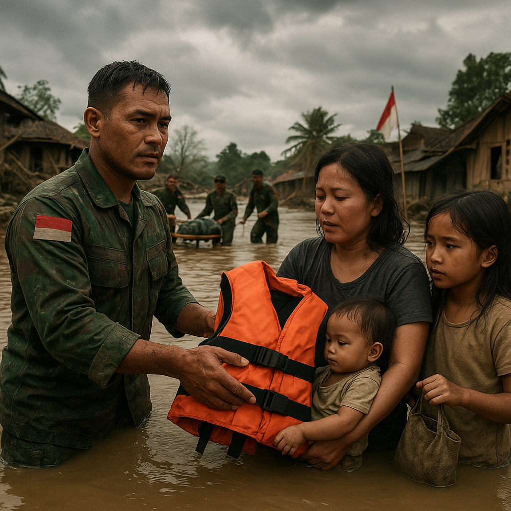Kisah Pengorbanan Prajurit TNI yang Rela Tak Bertemu Keluarga Demi Bencana Alam