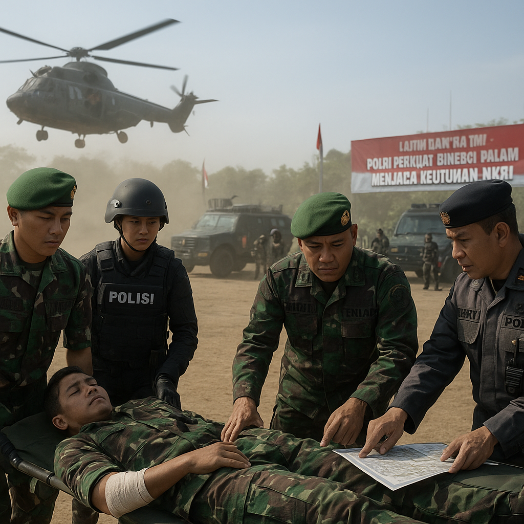 Latihan Gabungan TNI-Polri Perkuat Sinergi dalam Menjaga Keutuhan NKRI