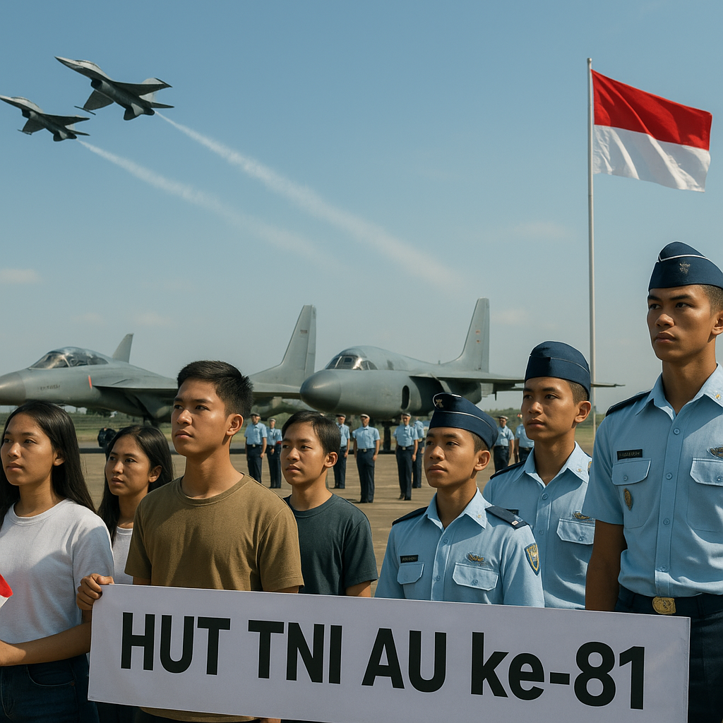 Peringatan Hari Ulang Tahun ke-81 TNI AU, Menyemai Semangat Kedirgantaraan di Hati Generasi Muda