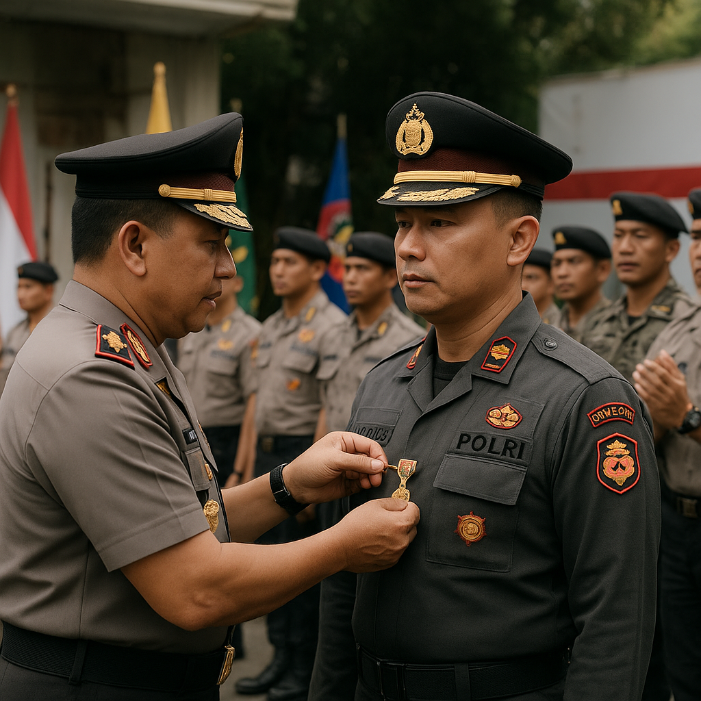 Penghargaan Dharma Bhakti untuk Polri yang Bertugas di Daerah Konflk