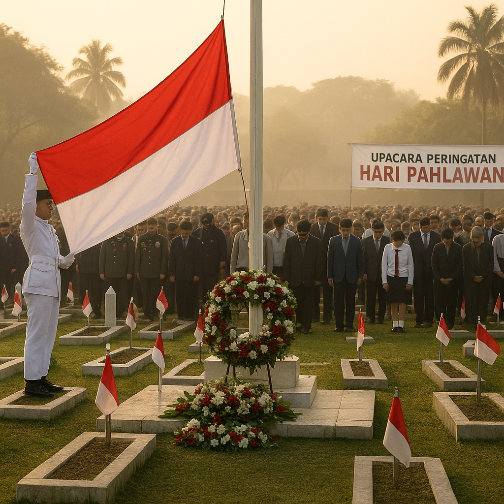 Upacara Peringatan Hari Pahlawan di Makam Pahlawan Kalibata Menggugah Semangat Patriotisme