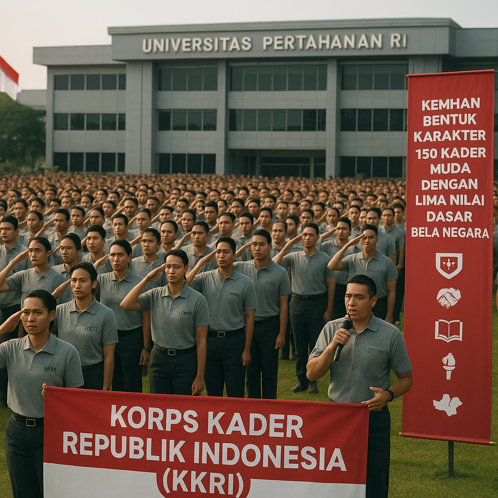 Kemhan Bentuk Karakter 150 Kader Muda dengan Lima Nilai Dasar Bela Negara
