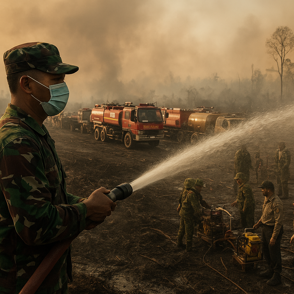 Kodam XXII Kerahkan 149 Armada Pemadam Hadapi Karhutla Kalteng