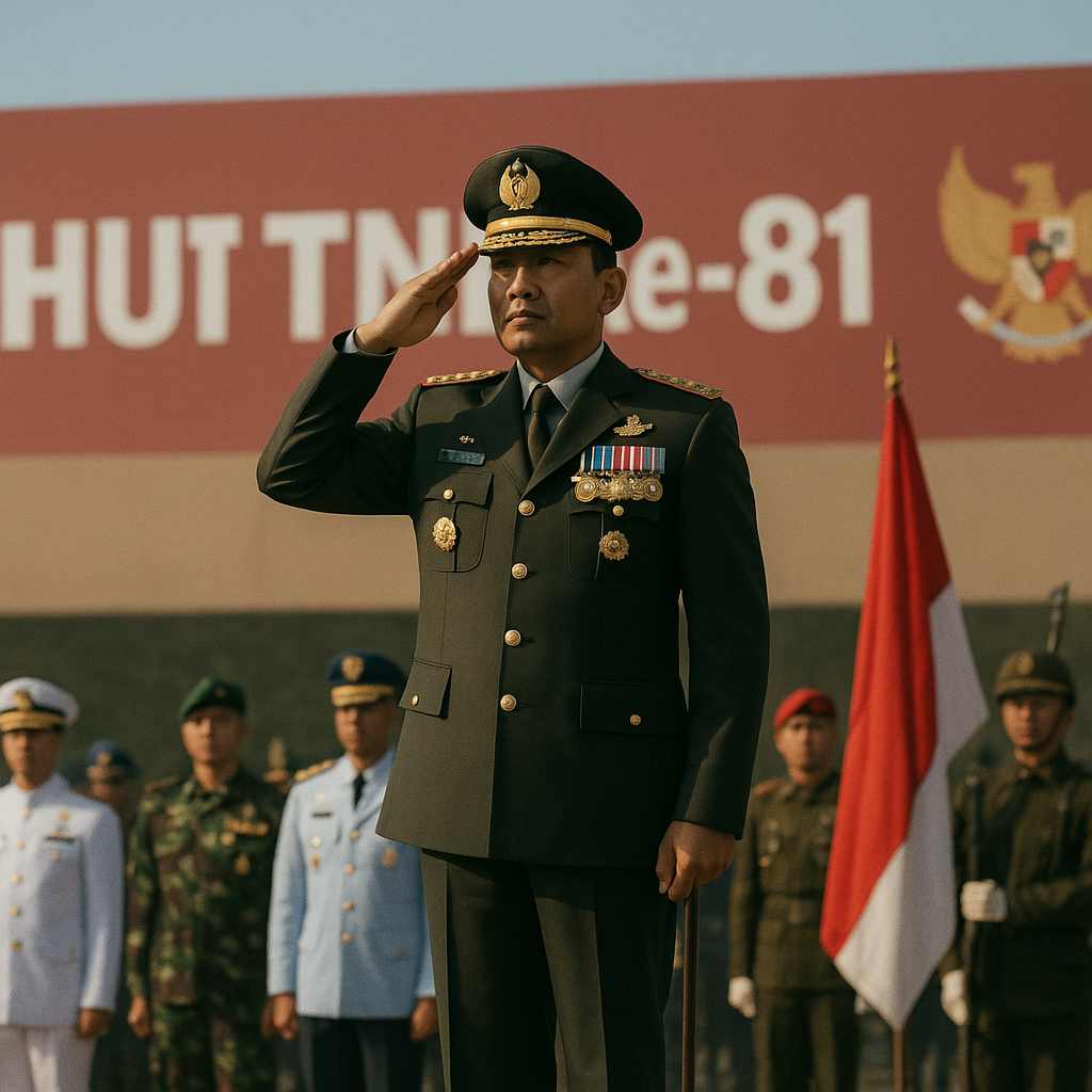 Panglima TNI Pimpin Upacara Peringatan Hari Ulang Tahun ke-81 TNI