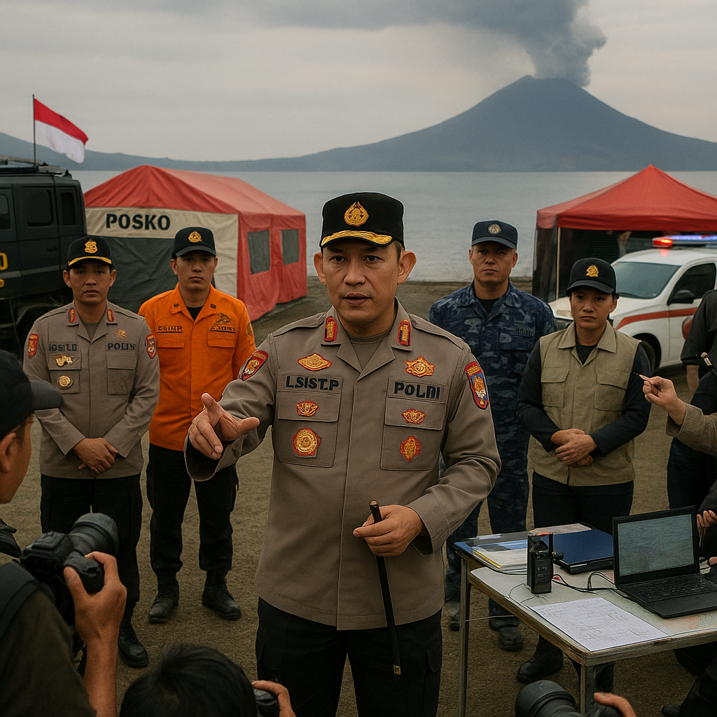 Kapolri Instruksikan Jajaran Siaga Hadapi Dampak Erupsi Gunung Anak Krakatau