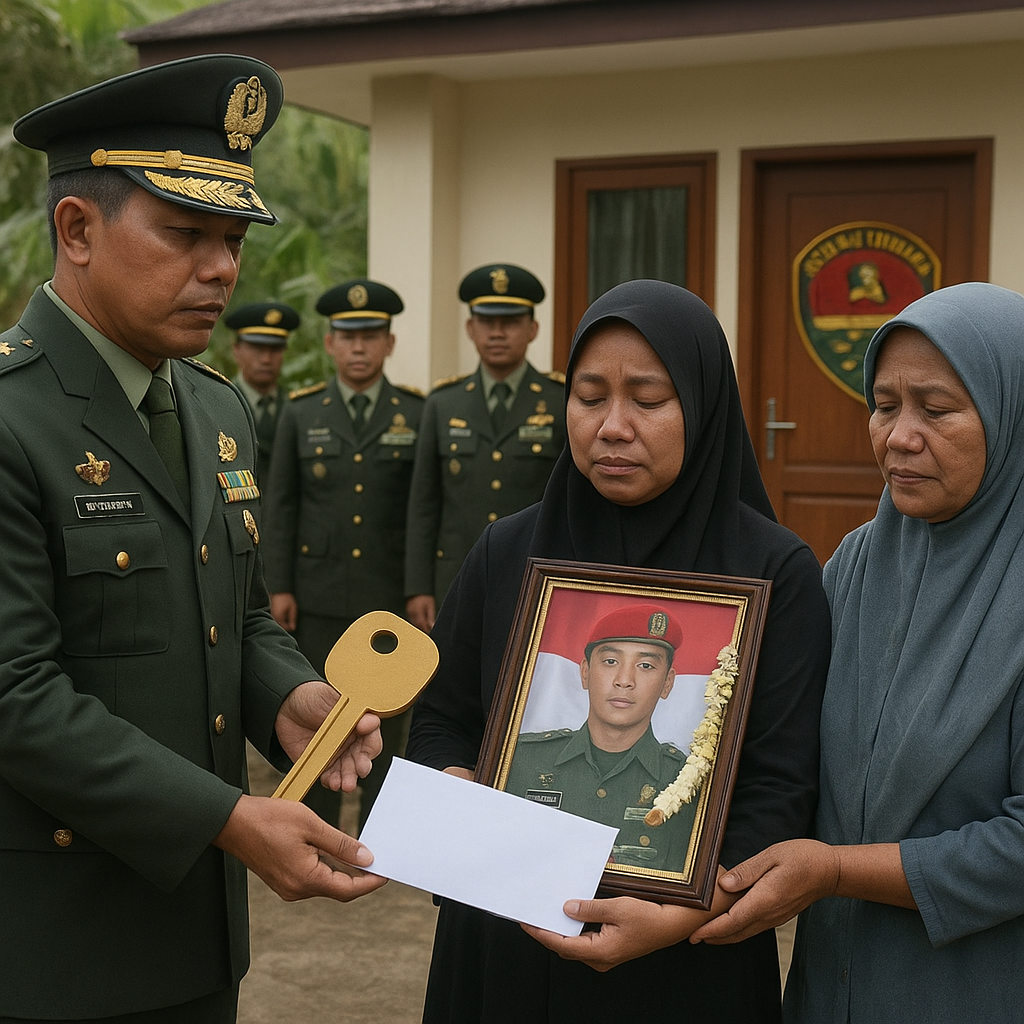 Santunan untuk Ahli Waris Prajurit Gugur, Pangdam: Pengorbanannya Takkan Terlupakan