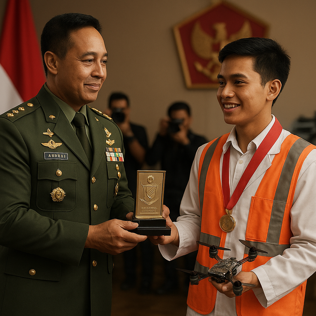 Panglima TNI Beri Penghargaan Kepada Pemuda Berprestasi di Bidang Teknologi Pertahanan